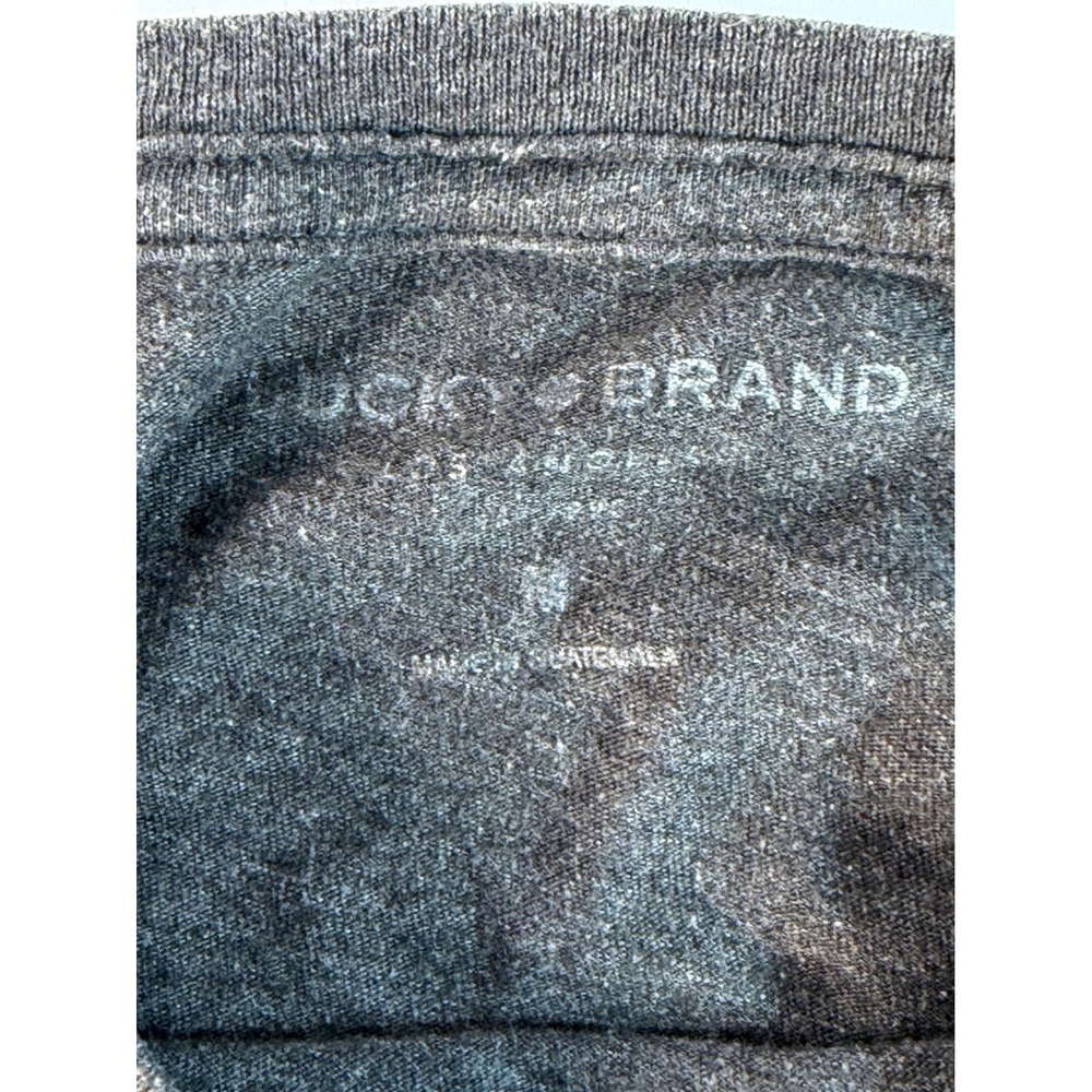 Lucky Brand Mens Calif Motor Co Venice California Graphic T-Shirt Gray Medium - Picture 2 of 4